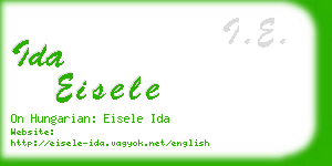 ida eisele business card